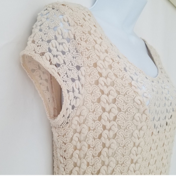 SOLD• Free People Crochet Dress Med - Picture 4 of 6